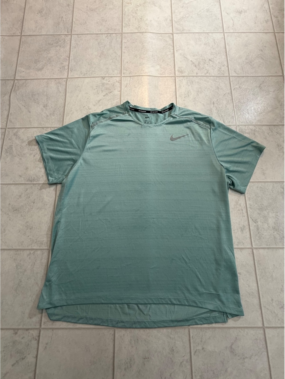 Nike Running mint Dri-FIT short sleeve shirt